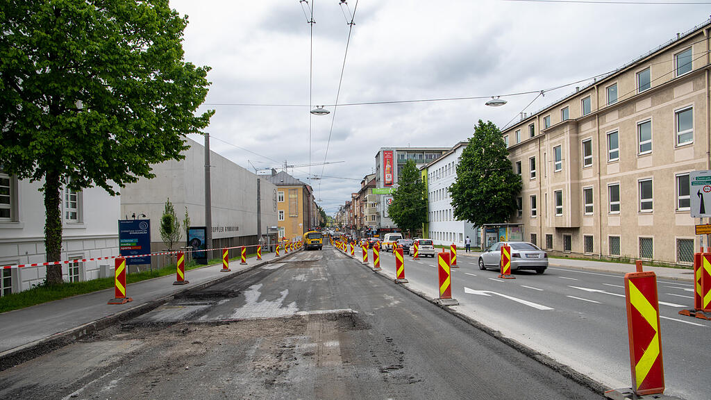 Ignaz Harrer Straße, Baustelle