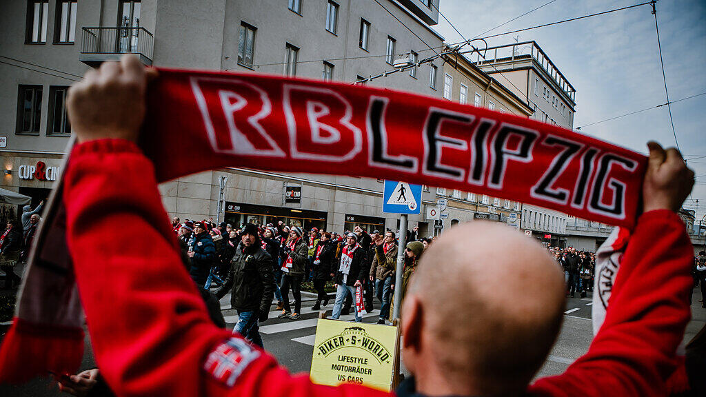 Fanmarsch in Salzburg