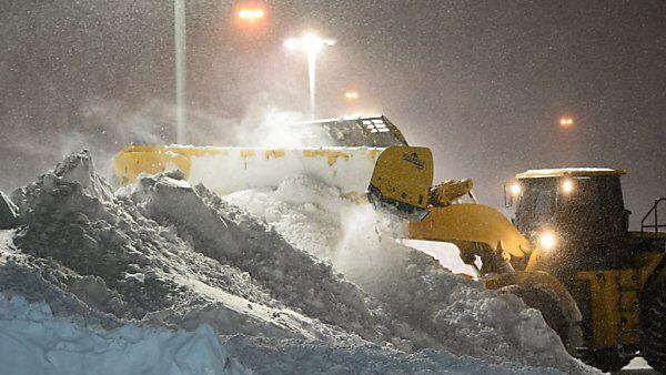 Schneeberge im Staat Massachusetts