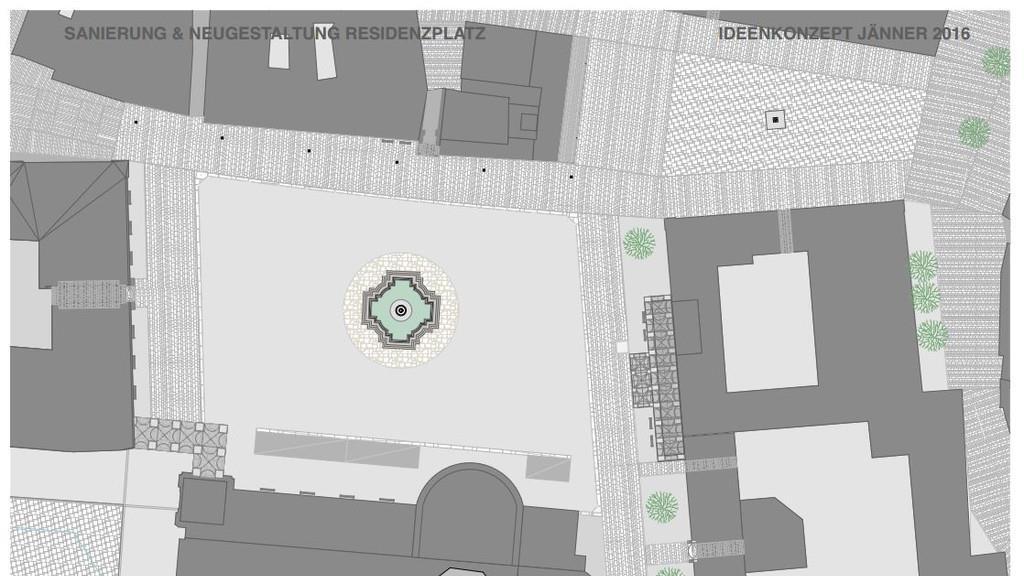 Konzept und Präsentation für den neuen Residenzplatz