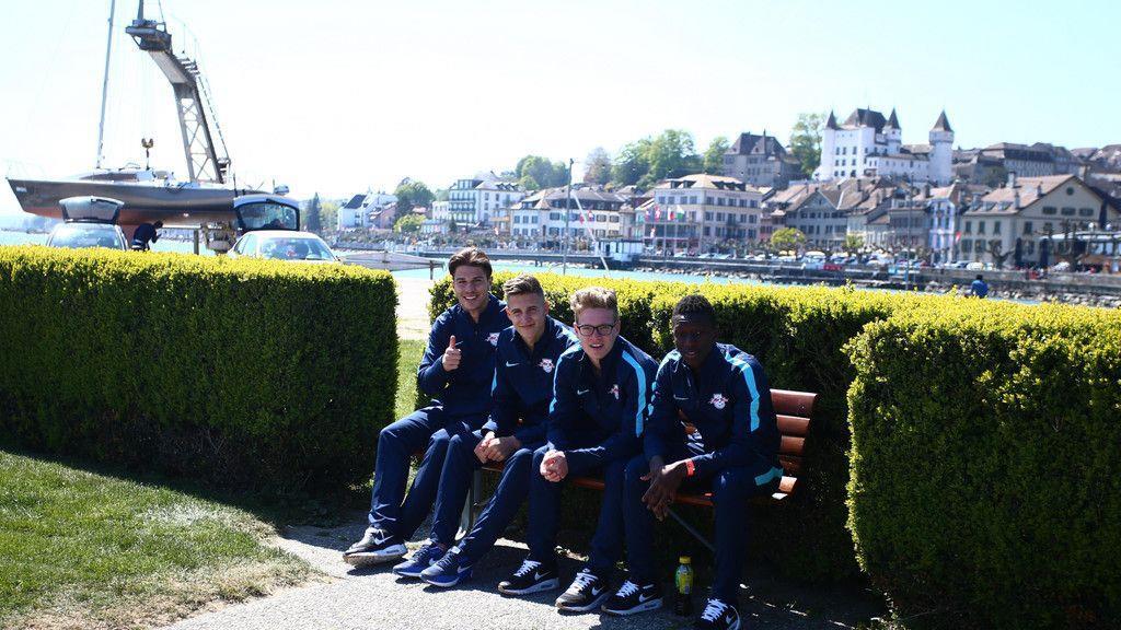 Training und Entspannung vor Youth-Legaue-Finale