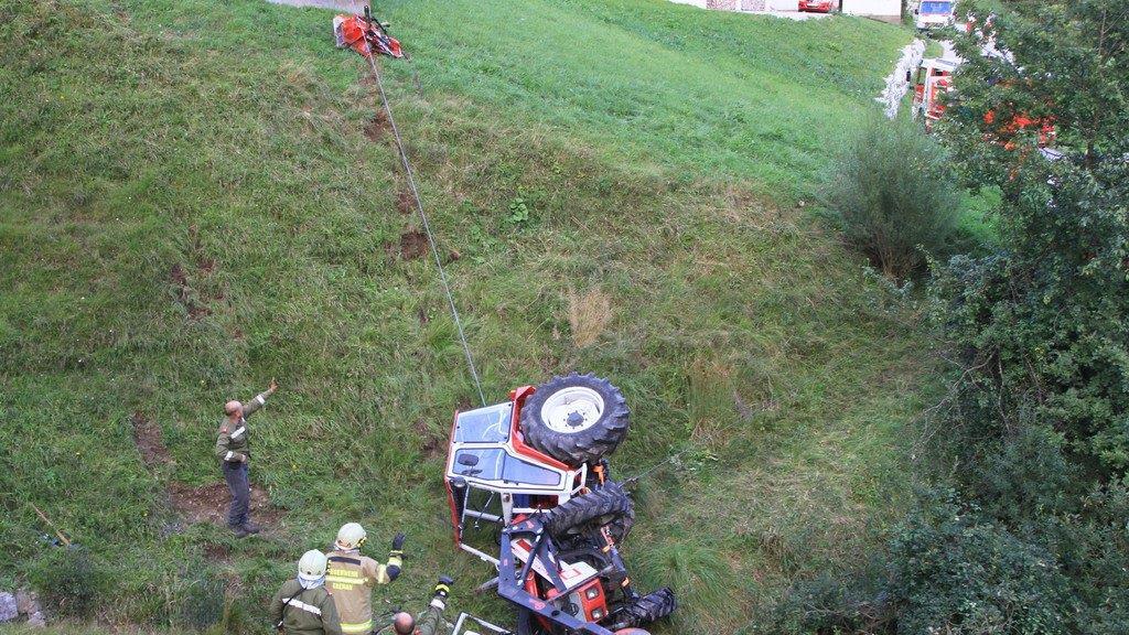 Traktorabsturz in Ebenau
