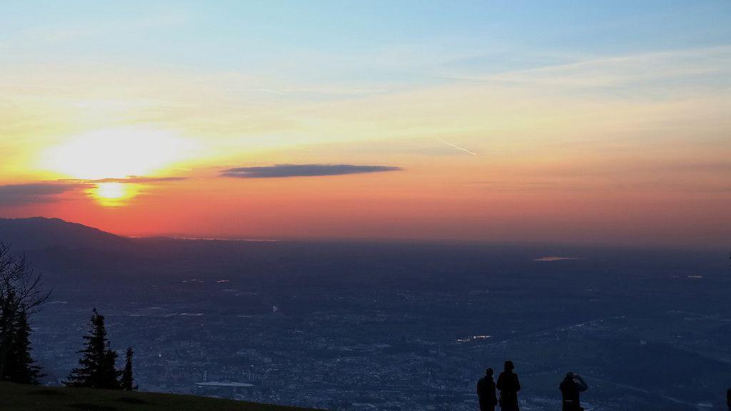 Sonnenuntergang am Gaisberg