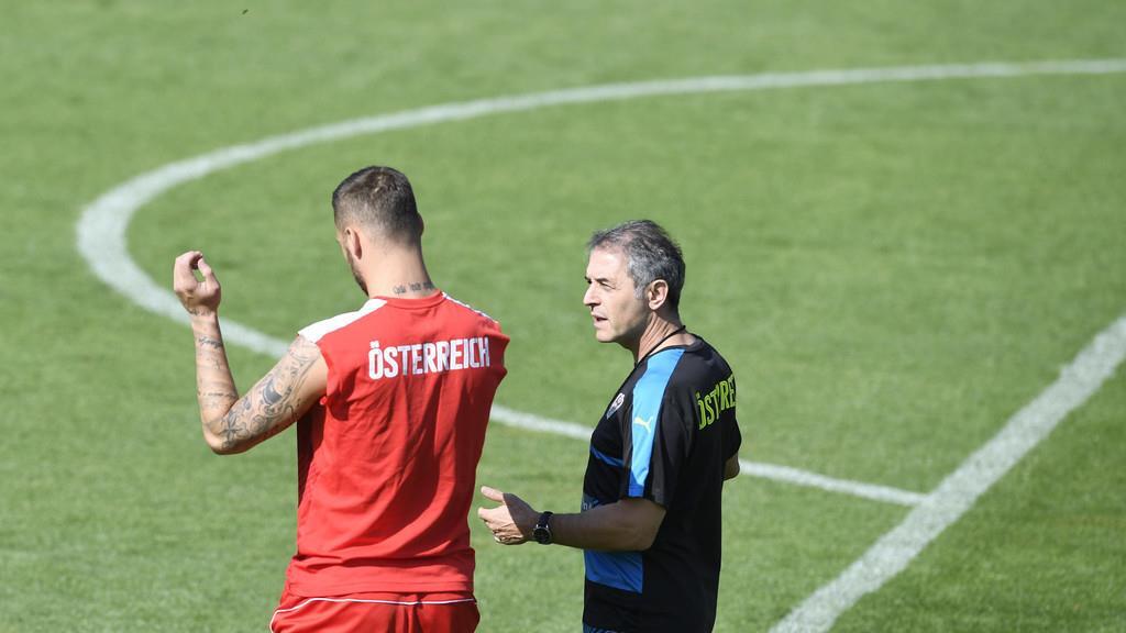 ÖFB-Team beim Training in Maria Enzersdorf