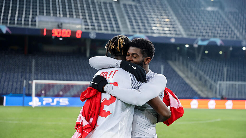 Salzburg, Sevilla, Champions League, feiern, Solet, Onguene