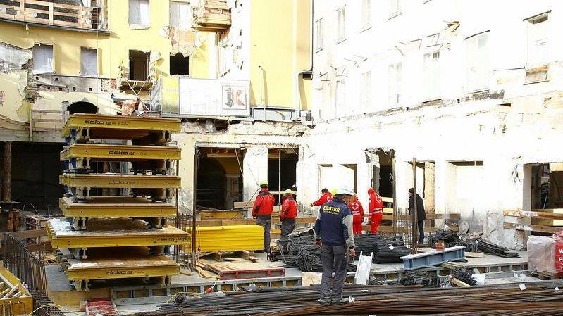 Arbeitsunfall in der Griesgasse