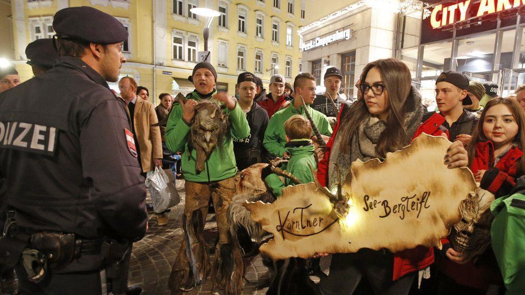Krampus-Protestmarsch in Klagenfurt
