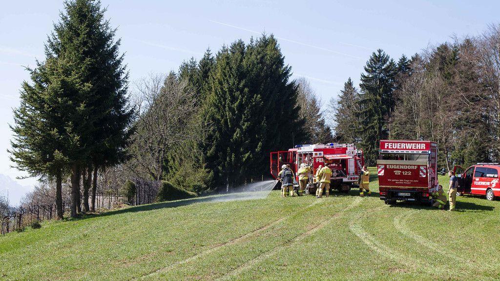 Heckenbrand in Henndorf