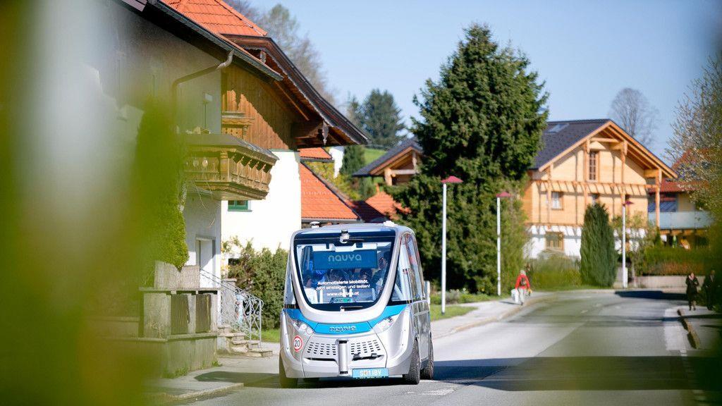 Selbstfahrender Bus in Koppl