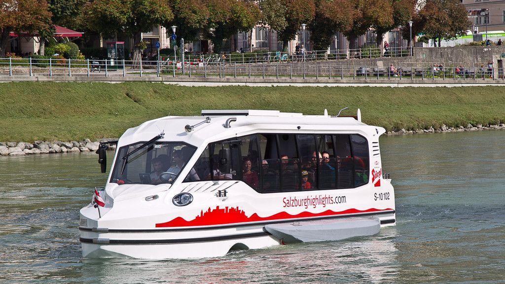 Ausfahrt mit dem Amphiebienbus