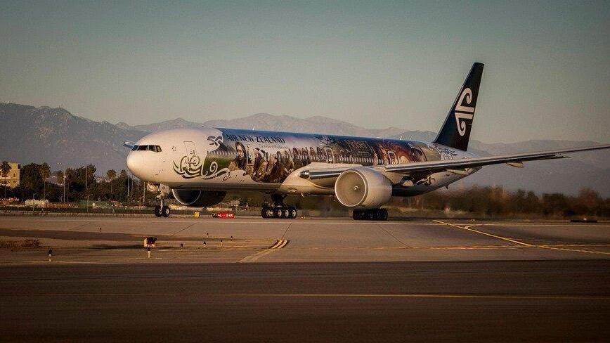 Das Flugzeug zum Hobbit-Film