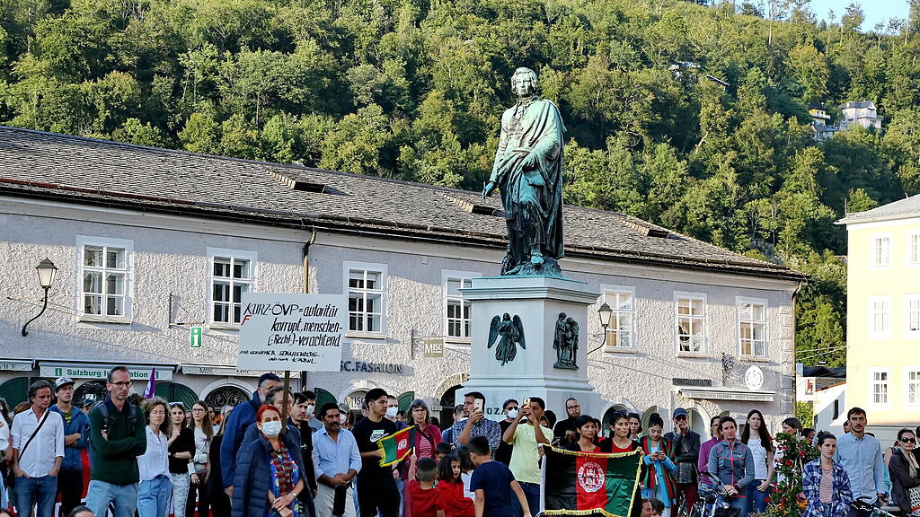 Demo in Salzburg für Afghanistan