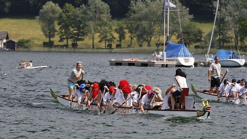 Drachenboot-Action am Mattsee