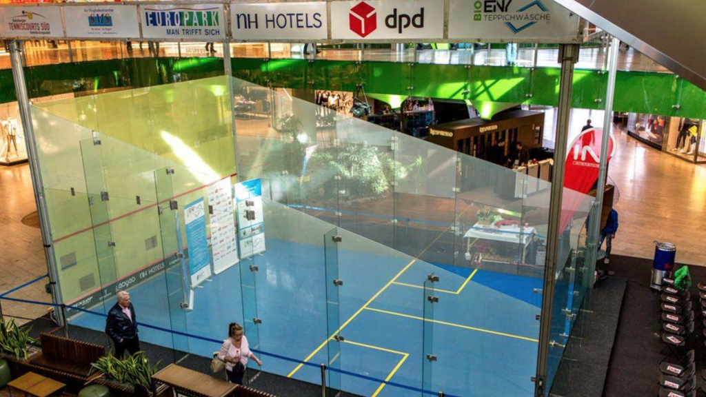 Bei der Austrian Squash Challenge im Europark dreht sich alles um den schnellsten Ballsport der Welt.
