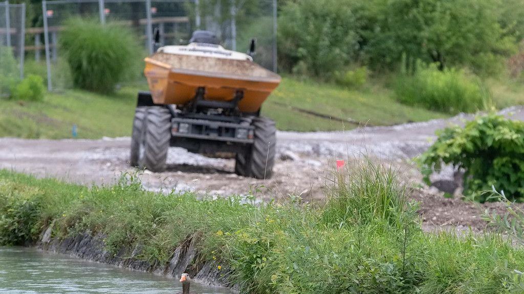 Baustelle am Almkanal
