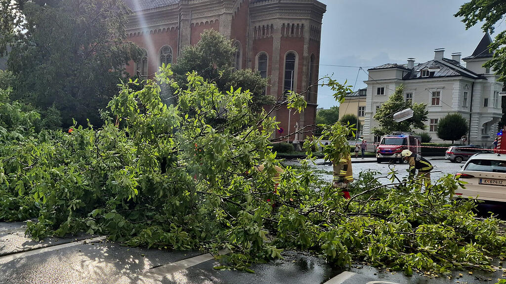 Unwetter-Schäden in Salzburg