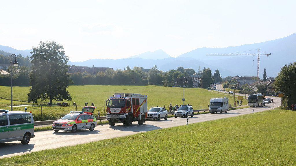 Schwerer Motorradunfall auf der B20