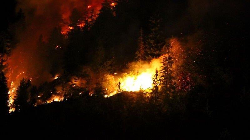 Waldbrand am Thumsee