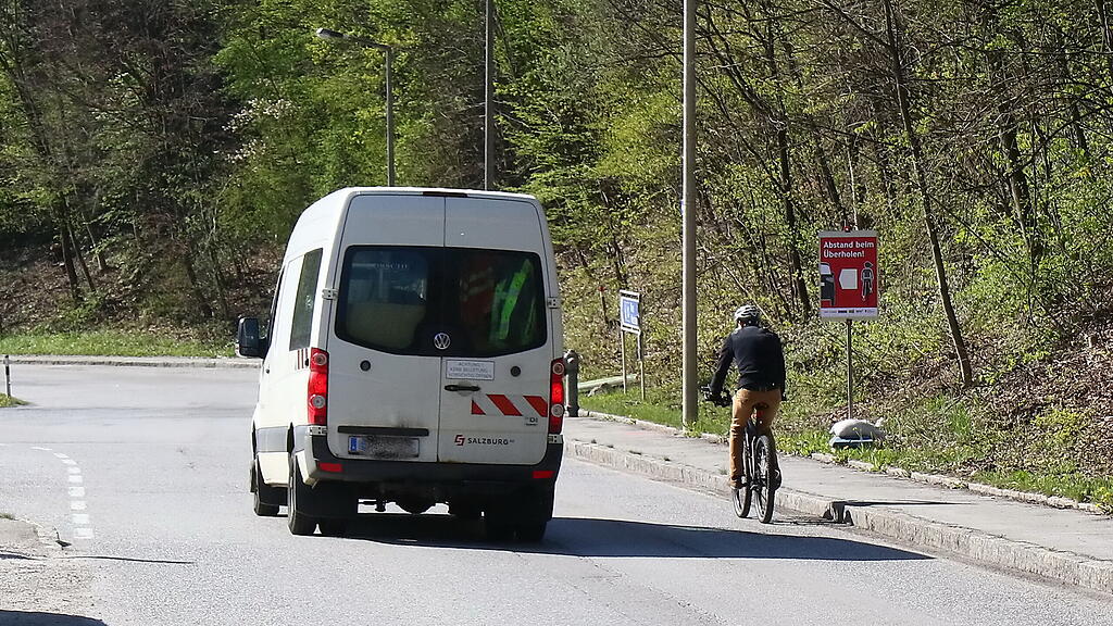 Abstandmessungen, Radfahrer