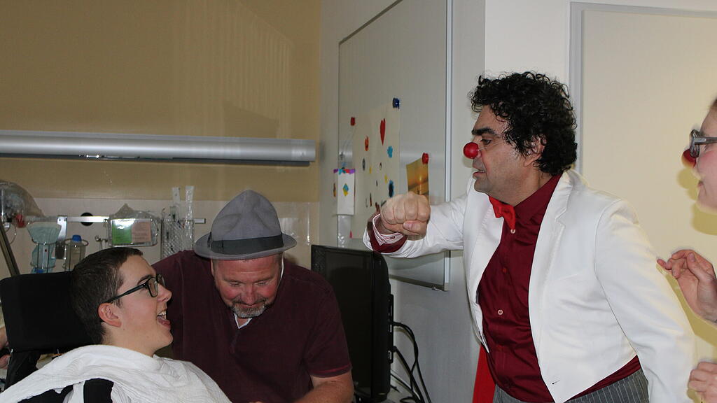 Clownvisite im Salzburger Uniklinikum