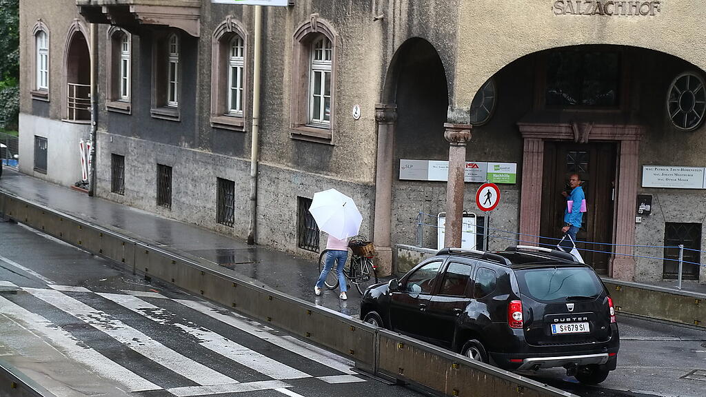 Baustelle Hellbrunner Straße sorgt für Stau-Chaos