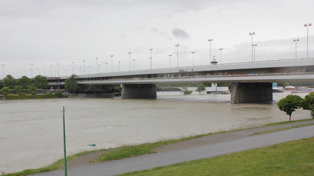 Hochwasser in Wien (Copa Cagrana)