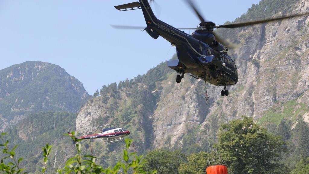 Waldbrand am Thumsee: Großeinsatz