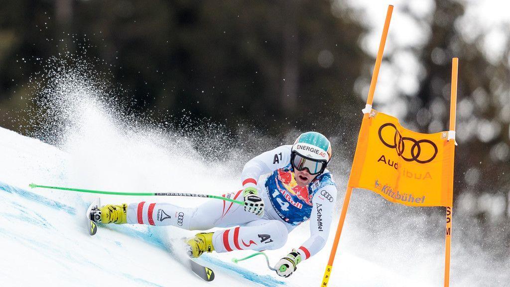 Abfahrtstraining in Kitzbühel