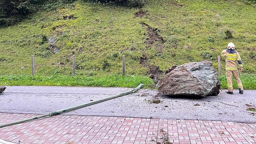 Felssturz in Bad Hofgastein