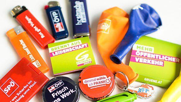 Noch eine Woche lang gibt's Wahlkampfgeschenke
