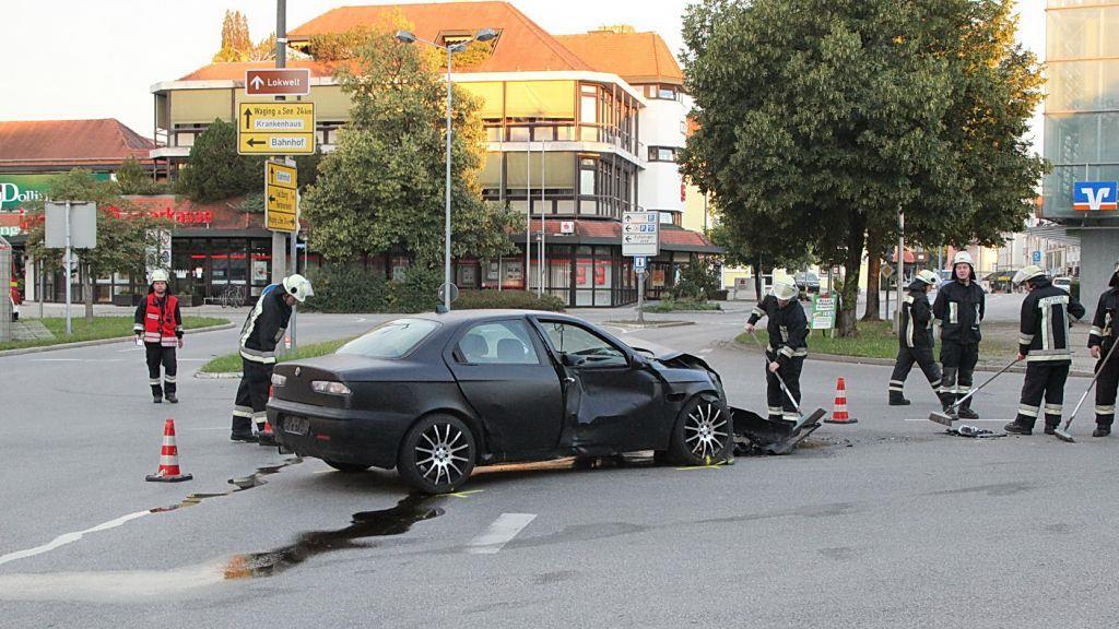 Bilder der Unfallstelle in Freilassing