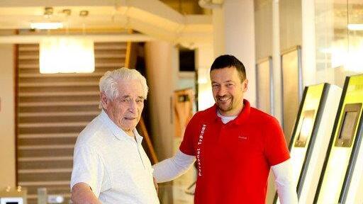 Wallner im Training