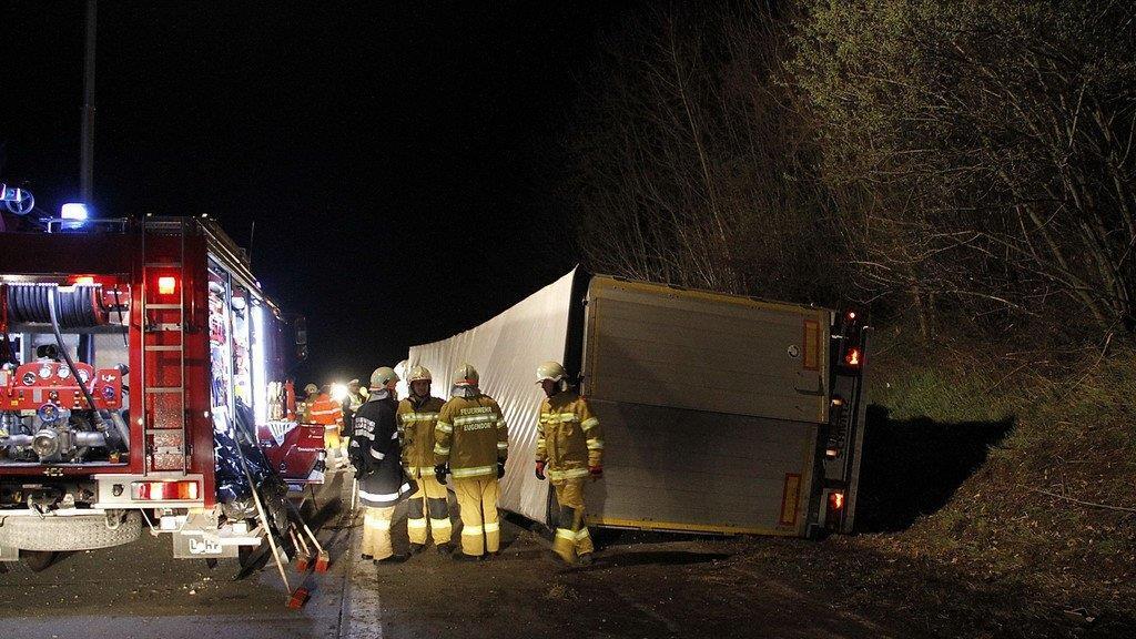 Lkw-Unfall auf A1