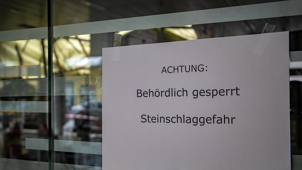 Felssturz in Stadt Salzburg II