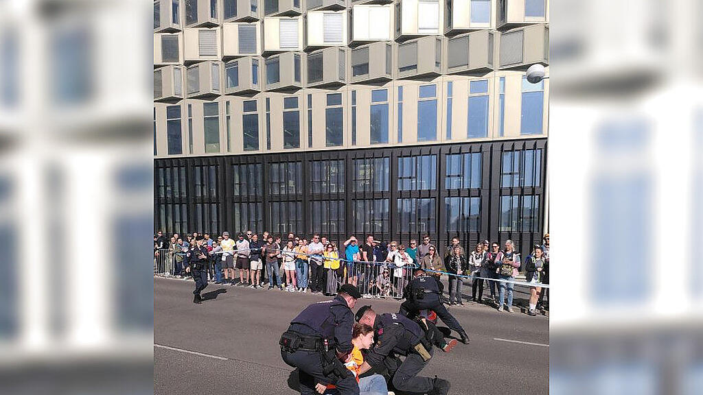 Klimaprotest Vienna City Marathon