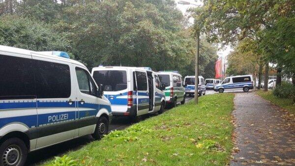 Großeinsatz der Polizei in Chemnitz