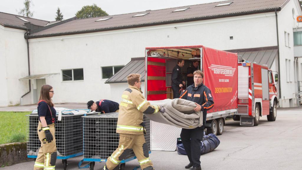 Flüchtlinge in Salzburg: Notquartier in Salzburg-Kasern