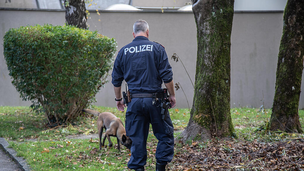 Die Polizei war mit Diensthunden vor Ort.