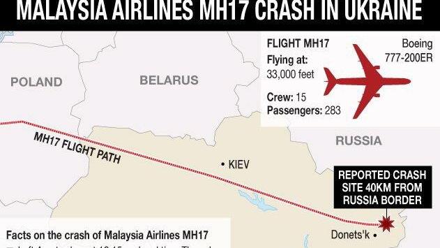 MH17: Wrackteile des Flugzeugs