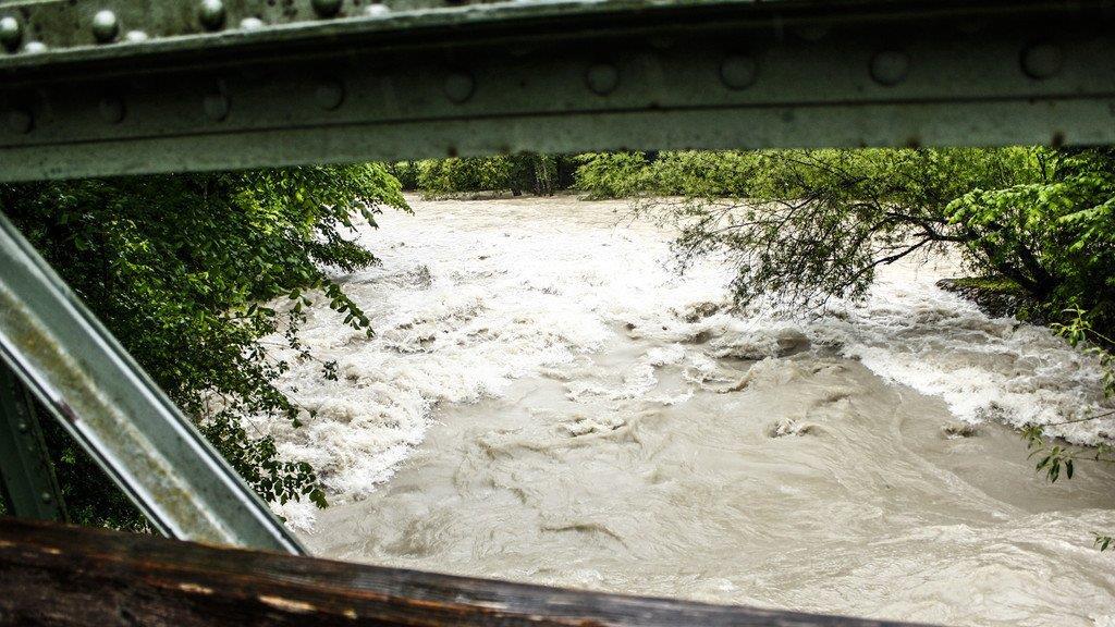 Hochwasser: Ruhpolding abgeschnitten