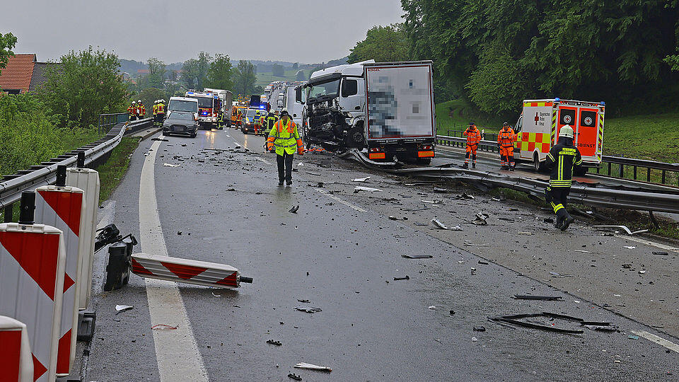 Tödlicher Unfall A8 Teisendorf