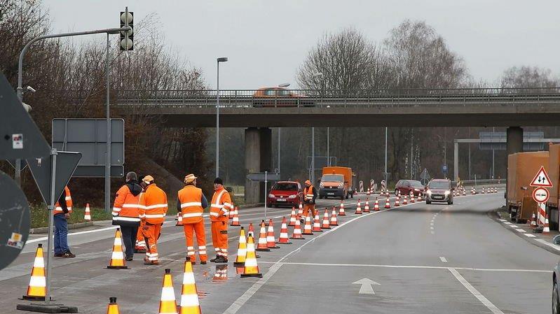 Arbeiten auf der B20