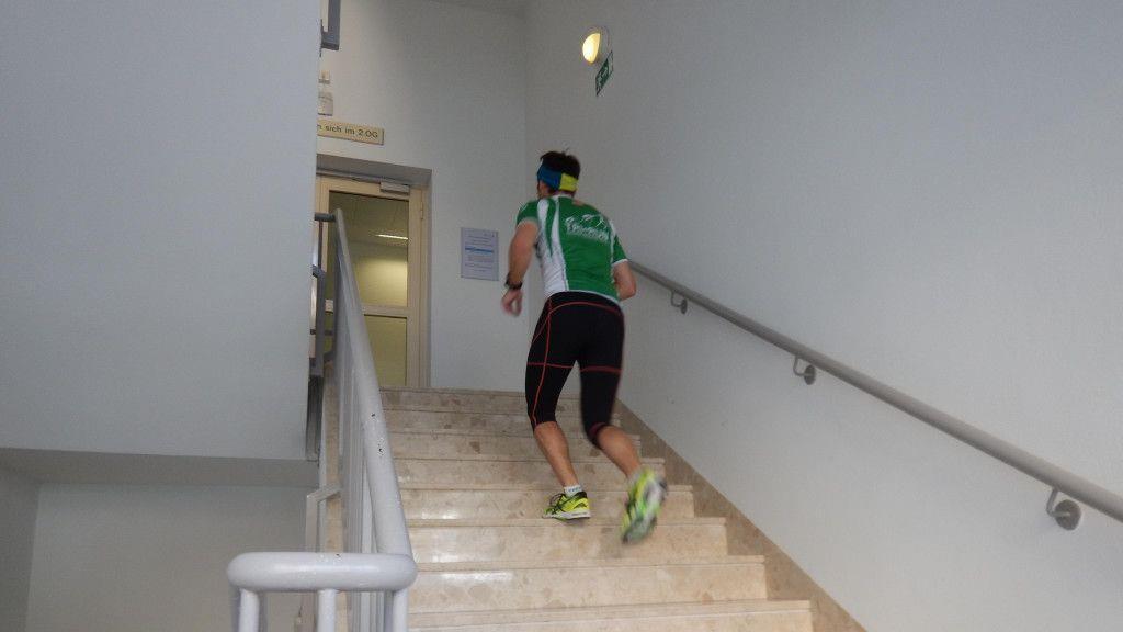 Treppen-Training im Klinikum Schwarzach