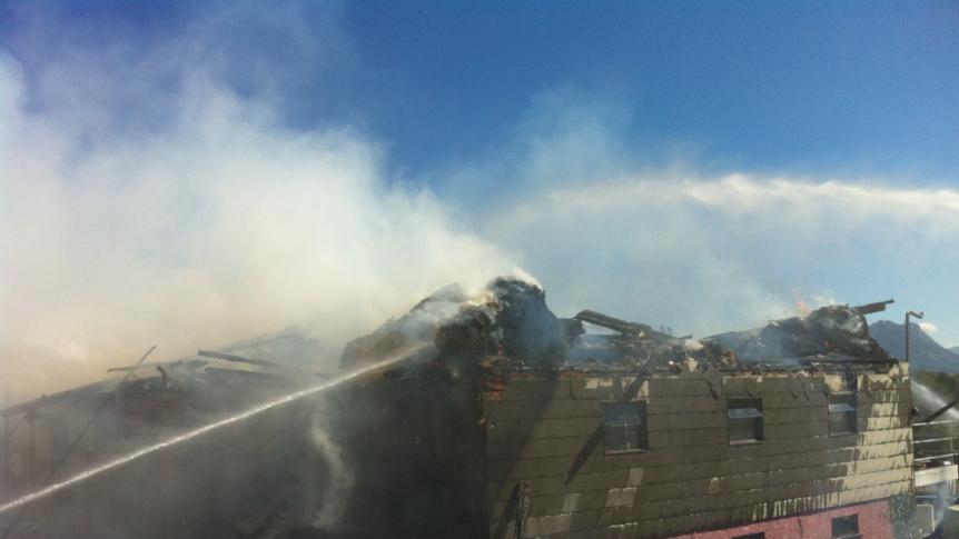 Erste Bilder vom Vollbrand