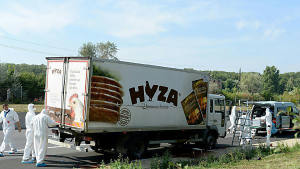 71 Flüchtlinge starben in dem Lkw
