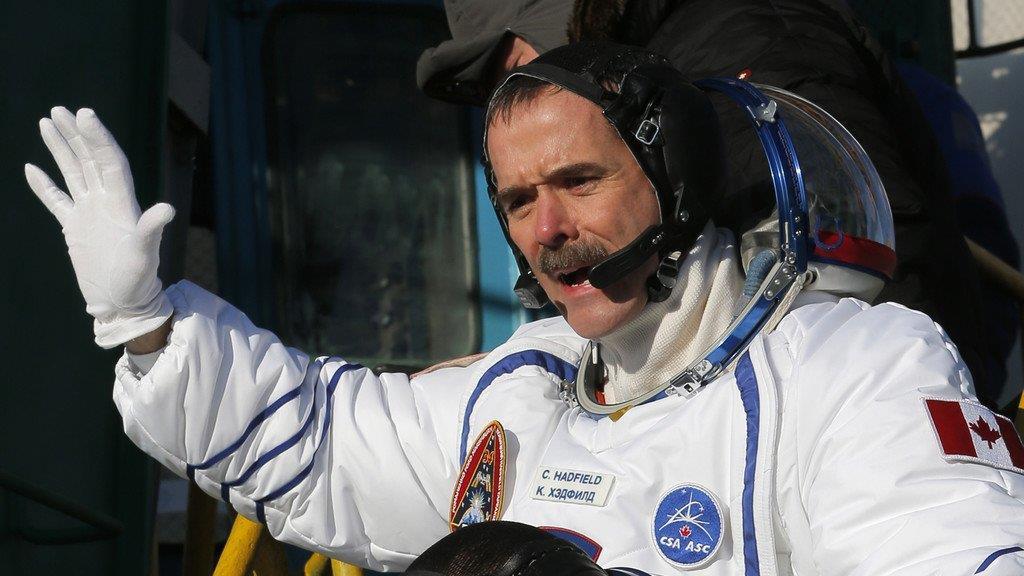 Astronaut Chris Hadfield auf der ISS