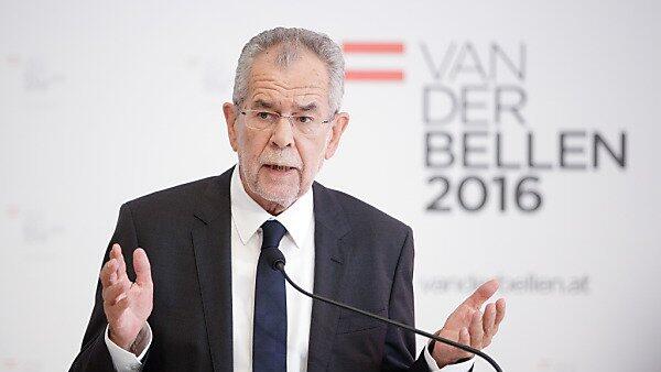 Van der Bellen will u.a. eine Wahlplakate-Pause