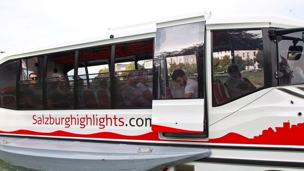 Ausfahrt mit dem Amphiebienbus
