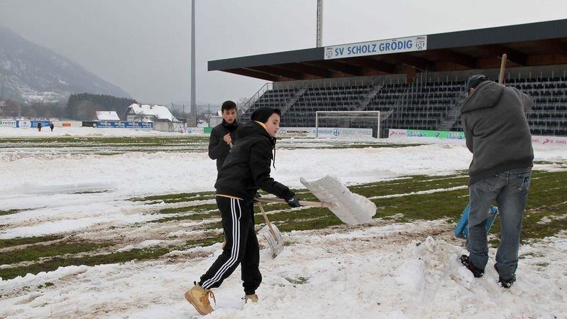 Grödig schaufelt sich frei