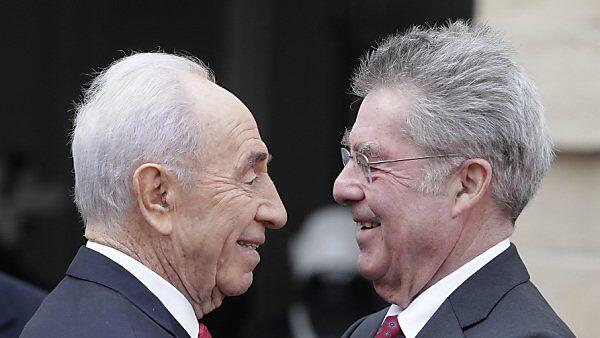 Shimon Peres traf Heinz Fischer in Wien